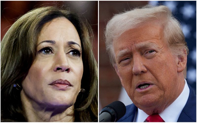 US election race tied 48%-48% between Trump and Harris, NYT poll shows